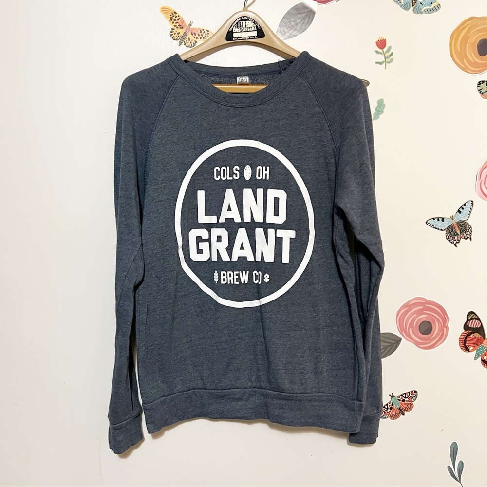 Alternative Land Grant Brewery Gray Crewneck Sweatshirt M - Picture 2 of 7